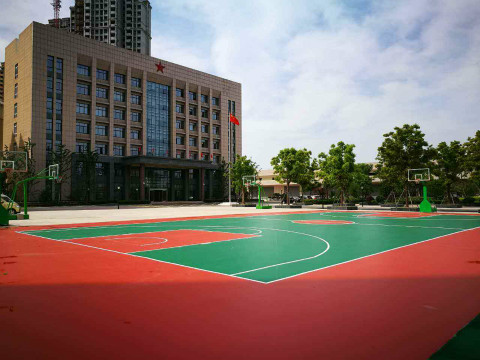 建鄴丙烯酸籃球場(chǎng)