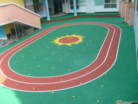 亭湖區(qū)幼兒園塑膠跑道